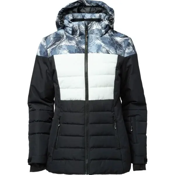 Willard LUBCA Dámská prošívaná lyžařská bunda, černá, velikost XXL