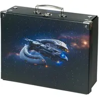 BAAGL VESMÍRNÁ LOĎ Skládací školní kufřík, černá, velikost