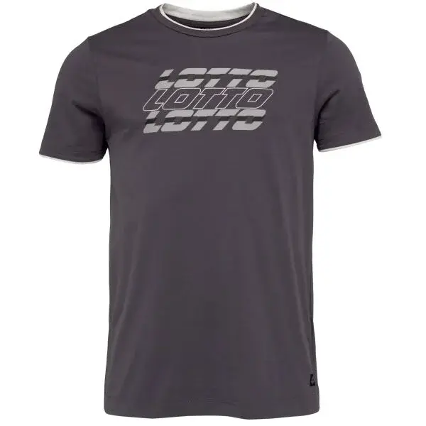 Lotto LOGO IV TEE Pánské tričko, tmavě šedá, velikost
