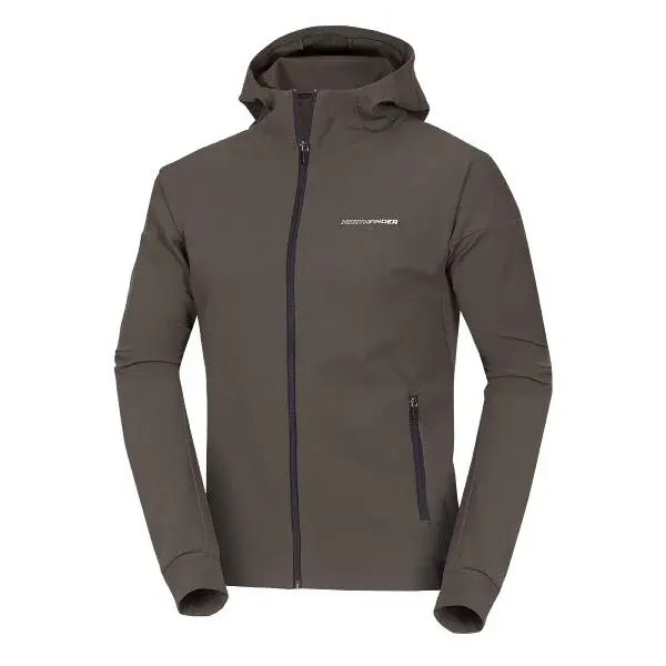 Northfinder CHEDOMIR Pánská sportovní mikina, khaki, velikost