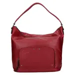 Dámska kožená kabelka Lagen Dana - červená