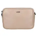 Dámská kožená crossbody kabelka Lagen Bruna - béžová