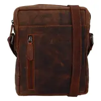 Pánská kožená taška přes rameno Greenwood Vašek - hnědá