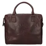 Pánská kožená taška na notebook Mustang Mone - hnědá