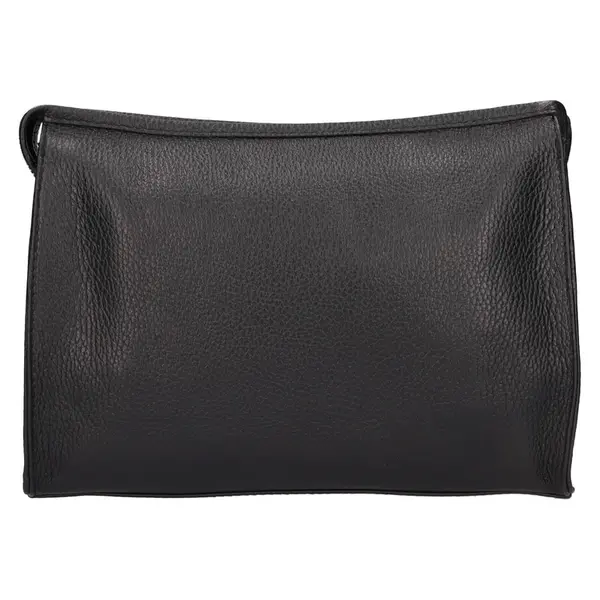 Dámská kožená crossbody kabelka Italia Gisell - černá