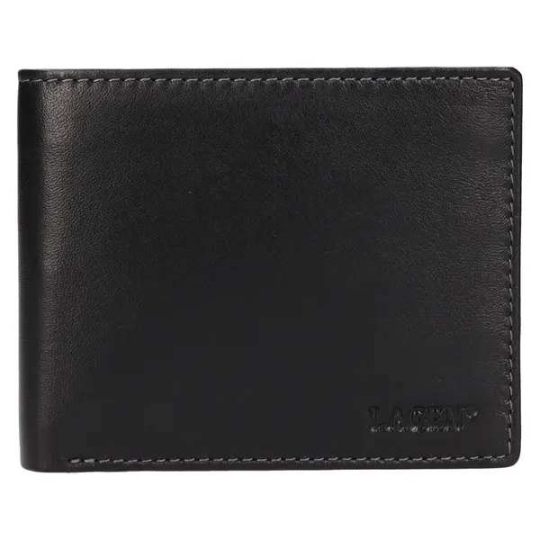 Pánská kožená peněženka Lagen Geatan - černá