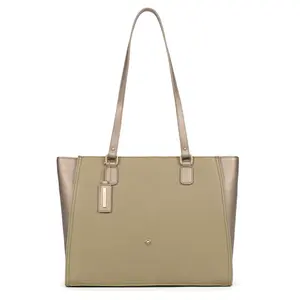 Dámska elegantná kabelka Hexagona Maud - zeleno-bronzová