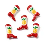 Boot Baking Painted Glass Enamel  Beads