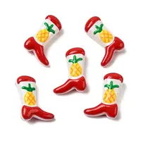 Boot Baking Painted Glass Enamel  Beads