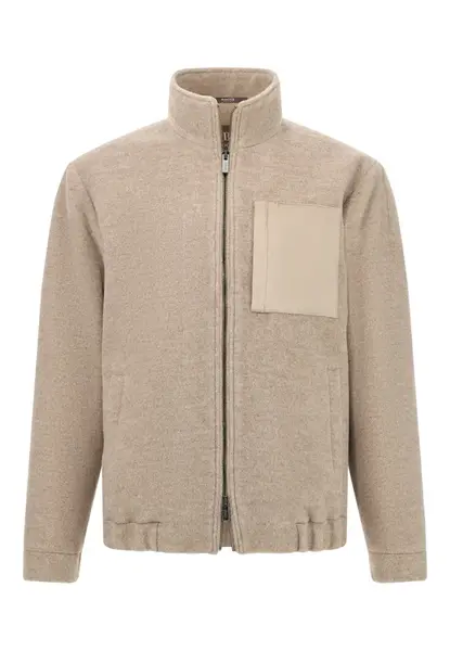 Boggi Milano Prechodná bunda  béžová / tmavošedá