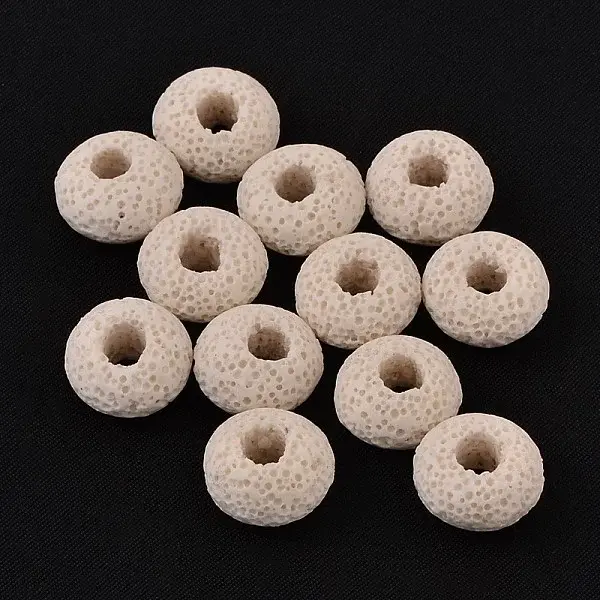 Lava Rock Gemstone European Beads