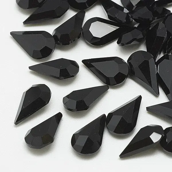 Pointed Back Glass Rhinestone Cabochons