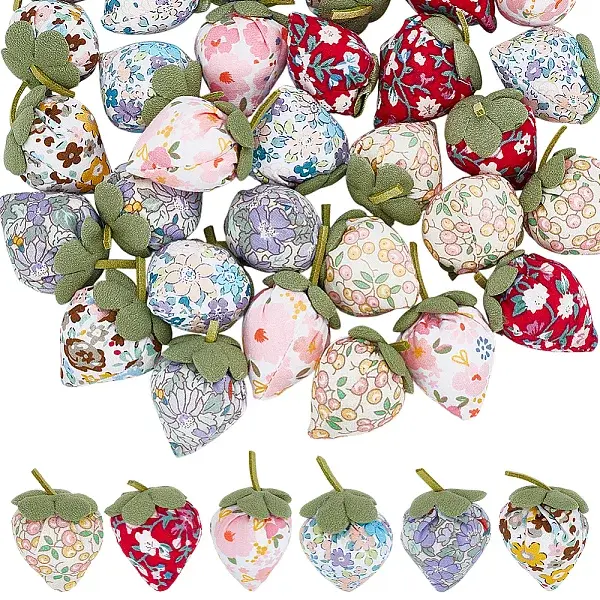 30Pcs 6 Colors Cooton Strawberry Costume Accessories