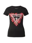 GUESS Tričko  purpurová / melónová / čierna / biela