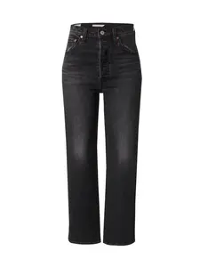 LEVI'S ® Džínsy 'Ribcage Straight Ankle'  čierny denim