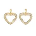 Brass Micro Pave Cubic Zirconia Pendants