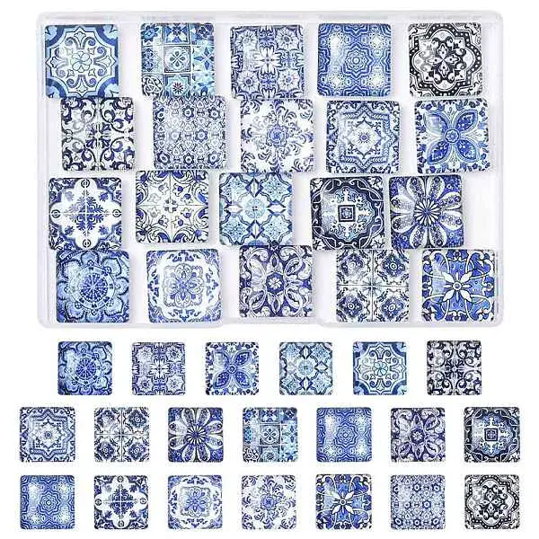 20Pcs Glass Cabochons