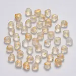 Transparent Spray Painted Glass Beads
