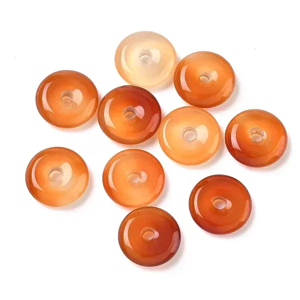 Natural Agate Dount/Pi Disc Charms