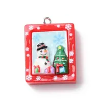 Christmas Opaque Resin Pendants