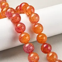 Natural Dragon Veins Agate Beads Strands