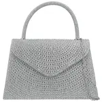 Dámska listová kabelka strieborná - Michelle Moon Alaya