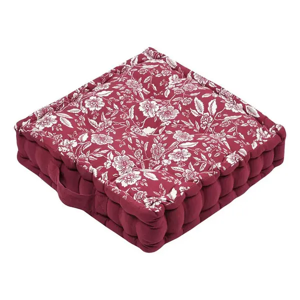 Sedací polštář na zem BIBURY červená