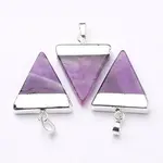 Triangle Shaped Natural Gemstone Pendants