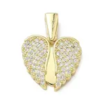 Brass Micro Pave Cubic Zirconia Open and Close Pendants
