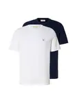 Calvin Klein Jeans Tričko  tmavomodrá / biela