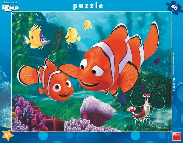 Puzzle Nemo v bezpečí 40 dílků deskové (poškozená)