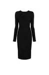 Černé midi šaty Pinko