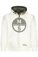 NORTH SAILS CHILDREN'S WHITE ZIP-UP SWEATSHIRT