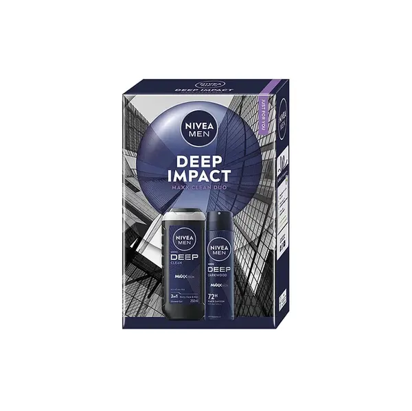 NIVEA MEN Vánoční kazeta deep impact