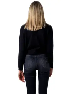 Čierny rolákový sveter Only