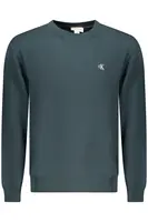CALVIN KLEIN MEN&#39;S BLUE ZIP-UP SWEATSHIRT