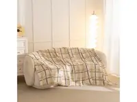 Mikroplyšová deka PLAID, krémová Rozměr: 150 x 200 cm
