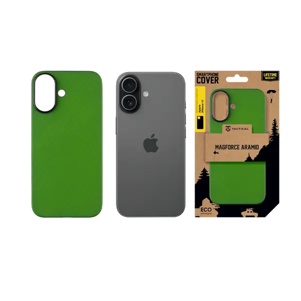 Zadní kryt Tactical MagForce Aramid pro Apple iPhone 17, green toad