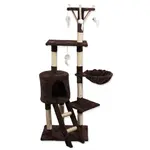 MAGIC CAT Odpočívadlo Mia s hračkami hnědé 35x50x140cm