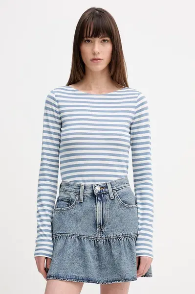 Bavlnené tričko s dlhým rukávom Marc O'Polo