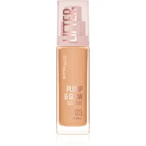 MAYBELLINE NEW YORK Lifter Plump & Glow rozjasňující make-up pro přirozený vzhled odstín 123 30 ml