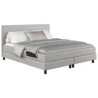 MID.YOU AMERICKÁ POSTEL, 180/200 cm, světle šedá