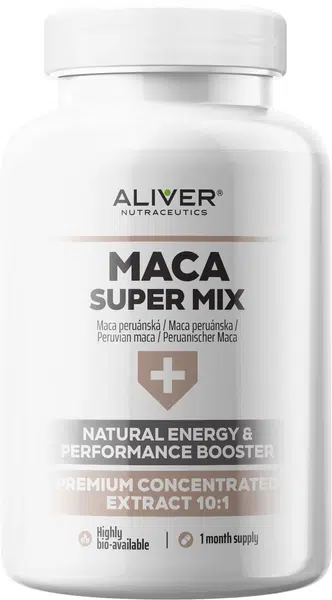ALIVER Maca super mix 120 kapslí
