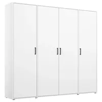 Rauch Möbel ŠATNÍ SKŘÍŇ S OTOČNÝMI DVEŘMI, bílá, 187/194/53 cm