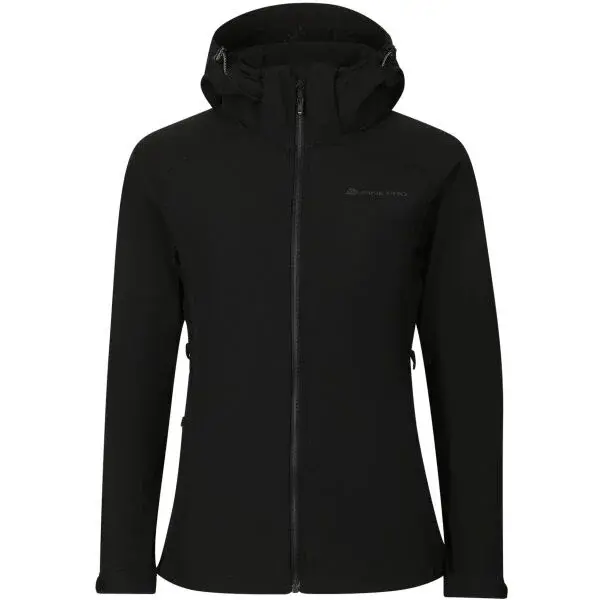 ALPINE PRO HOORA Dámská softshellová bunda, černá, velikost