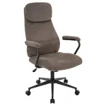 MID.YOU KANCELÁŘSKÉ KŘESLO, tkaná látka, černá, šedohnědá