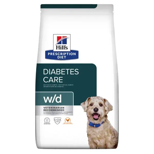 Hill's Prescription Diet w/d Digestive/Weight/Diabetes Management suché krmivo pre psov 4 kg