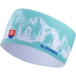 FLLÖS FANLINE HEADBAND SLOVAKIA 1 Športová čelenka, tyrkysová, veľkosť UNI