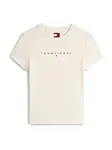 Tommy Jeans Plus Tričko  žltohnedá / námornícka modrá / červená / biela