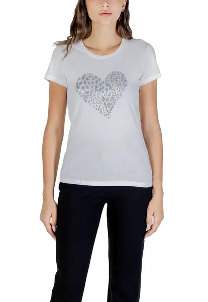 Biele tričko Liu Jo s potlačou srdca